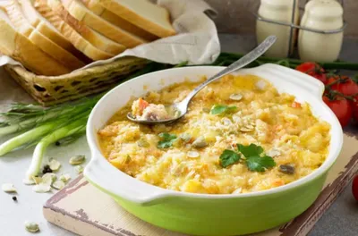 Crumble de cabillaud aux courgettes